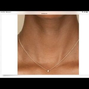 Mejuri 14k yellow gold diamond pendant